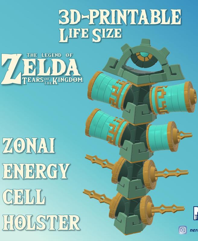 Zonai Energy Cell Holster - Zelda Tears of the Kingdom - Life Size