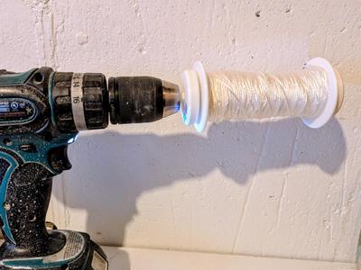 Internal String Spool for Rope Winder