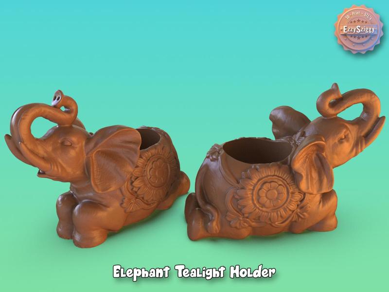 Elephant tealight/Incense cone Holder
