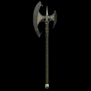 FANTASY BLOODSOAKED GREAT AXE BALDURS GATE 3