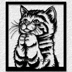 Cute Kitten wall art Kitty wall decor Praying Cat decoration