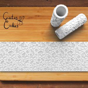 Cherry pattern textured roller 0882_1