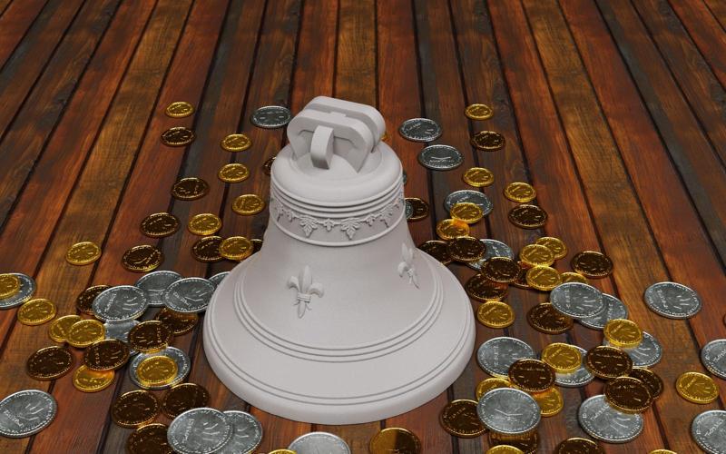 Christmas bell money box