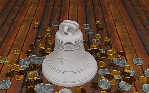 Christmas bell money box