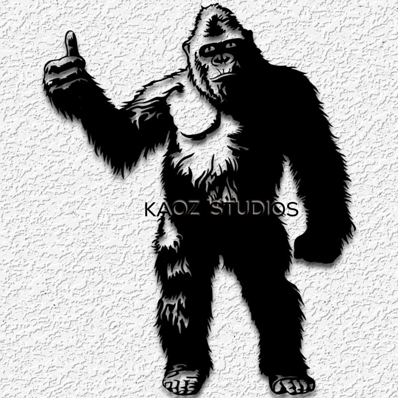 Funny BigFoot wall art sasquatch wall decor yeti decoration