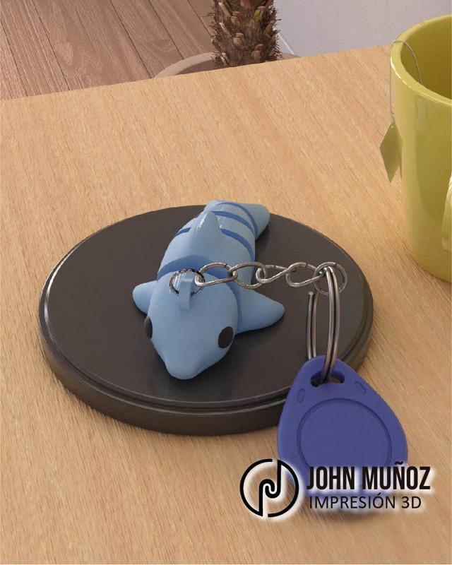 Blu The Dolphin - Articulated Version & Keychain