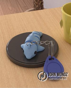 Blu The Dolphin - Articulated Version & Keychain