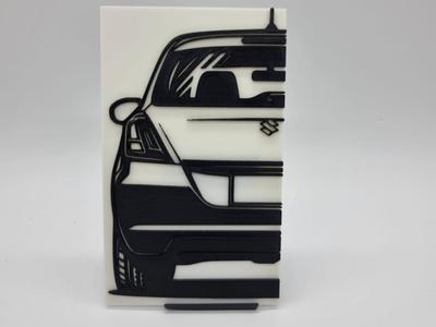 2D Wall Art Suzuki Swift