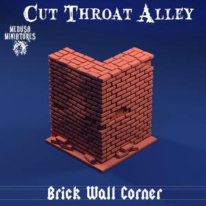 Brick Wall Corner - Modular Terrain Piece for Fantasy RPGs