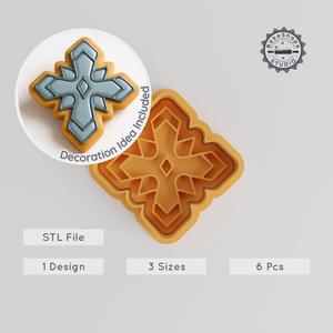 Blade Shape Cutter & Stamp, Cookie Fondant Tool, Medieval Sword Cutter Set, 3 Sizes, 6 Pieces PRODUCT_1268