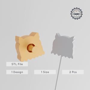 Owl Cake Pop Mold, Wildlife Animal Design, 2-Piece Set for 3D Printing PRODUCT_2785
