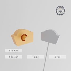 Sailor Hat Cake Pop Mold Set, Nautical Cap Design, 2-Piece Sailor & Marine Cap, Navy Hat 3D Printing STL PRODUCT_1221