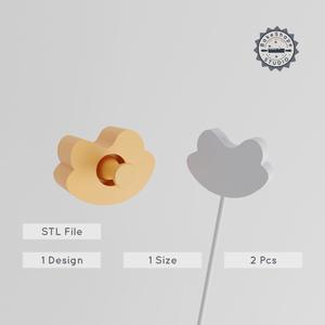 Frog Cake Pop Mold, Animal Wildlife Amphibian Design, 2-Piece 3D Printing STL PRODUCT_2792