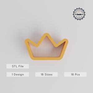 Crown Shape Cutter Set, 18 Sizes for Cookies, Fondant & Clay, Royal Jewelry Royalty Theme PRODUCT_105