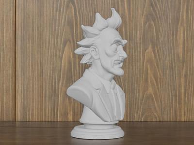Bust Rick Sanchez (Rick and Morty)