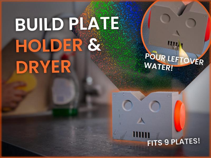Build Plate Holder & Drying Stand