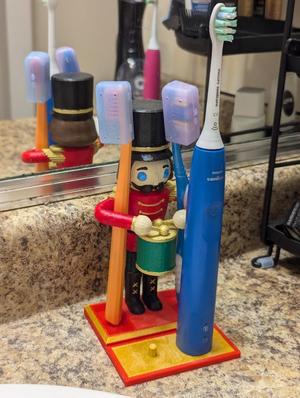 Christmas Toothbrush Holder - Nutcracker
