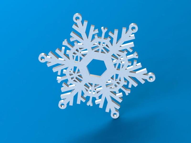 Christmas Snowflake Ornament 