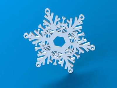 Christmas Snowflake Ornament 