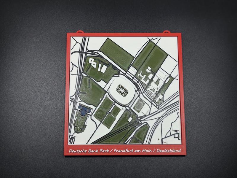 Deutsche Bank Park Eintracht Frankfurt 3D Miniature