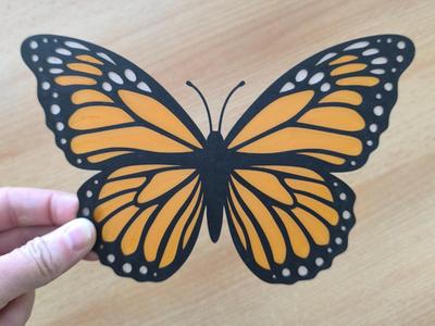 Monarch Butterfly Vitrage