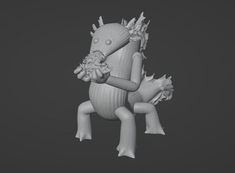 Axolotl Salamander FIre Elemental B