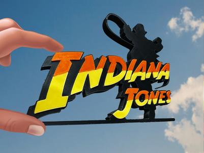 Indiana Jones Logo Sign