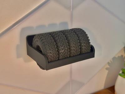 RC Car Wheel Stack Wall Mount