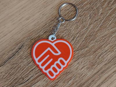 Handshake Keychain Handshake Heart