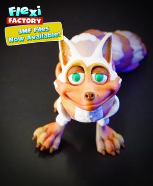 Flexi Factory Fox with XL version and 3MF Included!