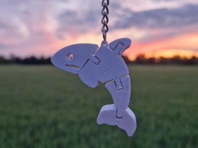 Flexi Cute Orca Keychain