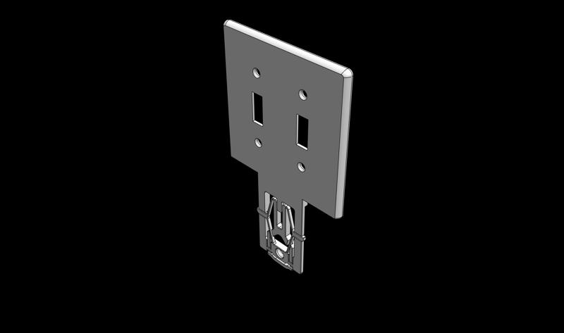B21 - Double-Gang Single-Sided Toggle Switch Style WallPlateMate