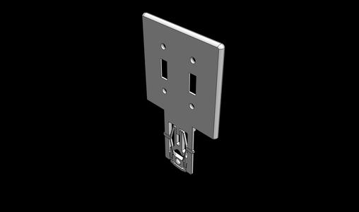 B21 - Double-Gang Single-Sided Toggle Switch Style WallPlateMate
