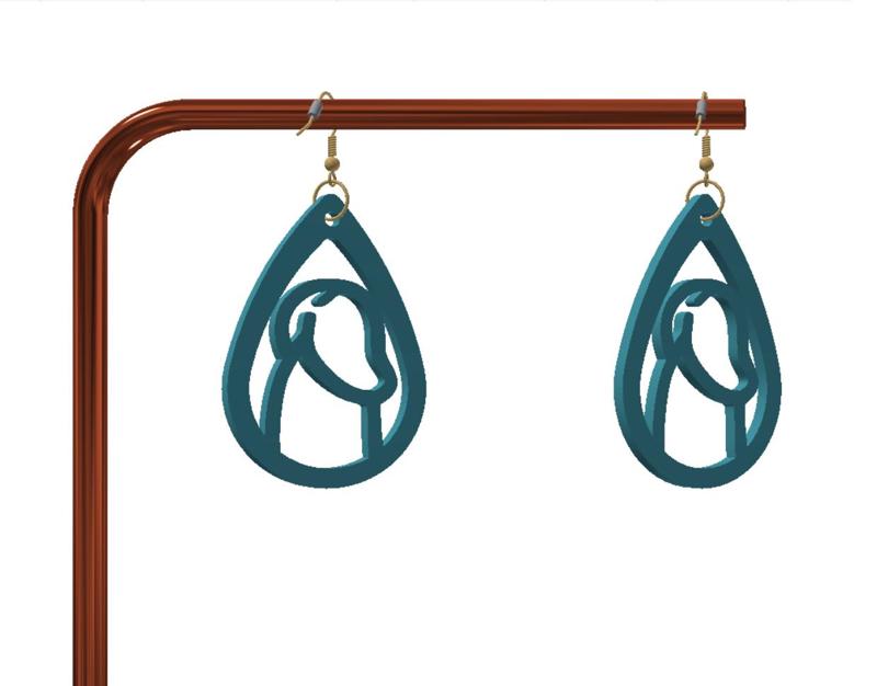 Naughty keychain / earrings