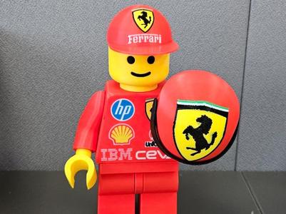 Brick Man Ferrari F1 20cm