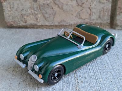 1948 Jaguar XK-120 (Pinewood Derby Shell)