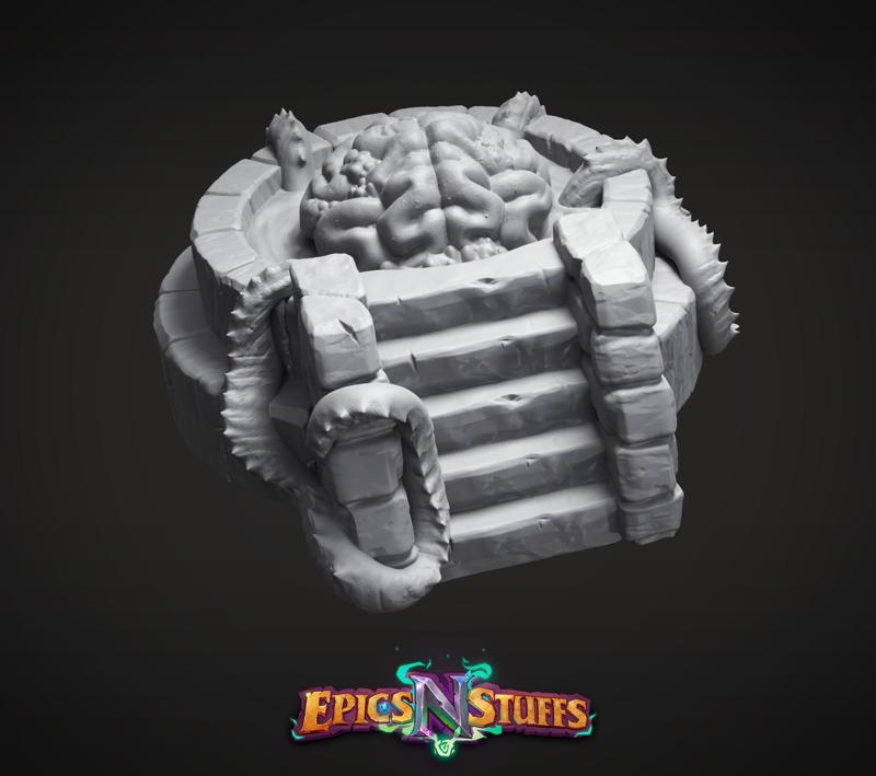 Adolescent Elder Brain in Pool Miniature - Pre-Supported