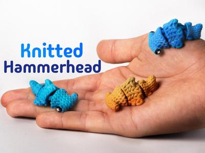Knitted Hammerhead Shark – Articulated & Keychain