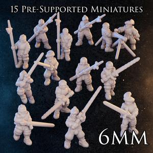 6mm - Landsknecht Men at Arms - Pike & Shot