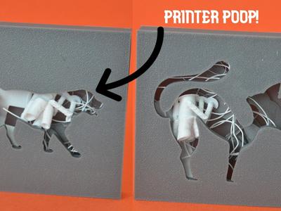 Printer Poop Picture Frame