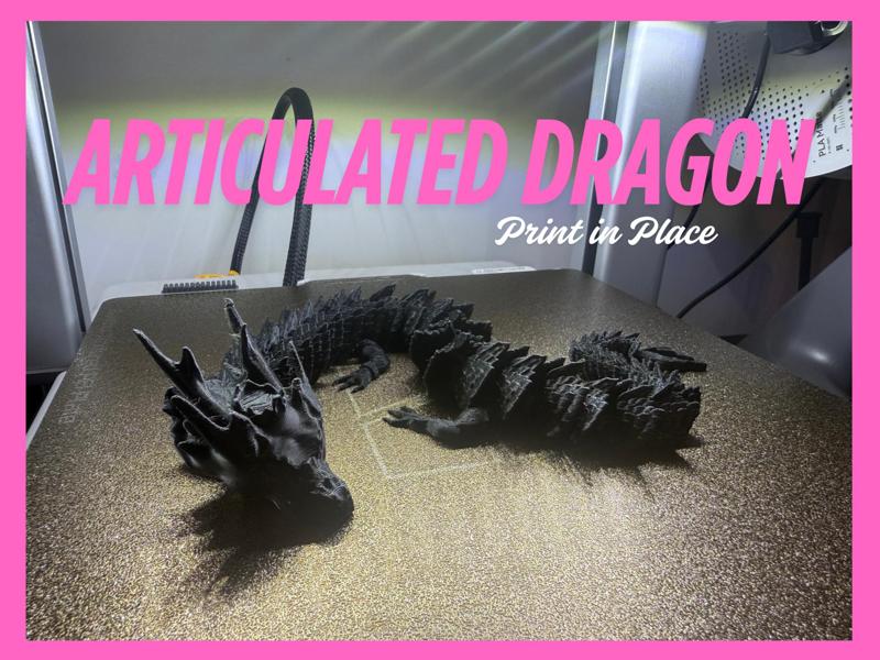 Articulated Dragon - Print in Place
