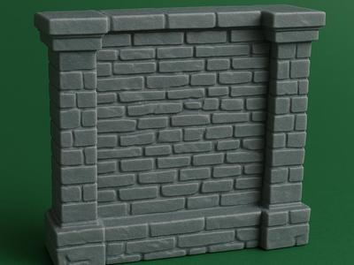 Modular Brick Wall – Wargaming & Diorama STL