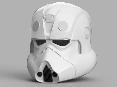 Clone Trooper Engineer Battlefront Helmet 3D printable files Custom Star Wars Cosplay 1:1 