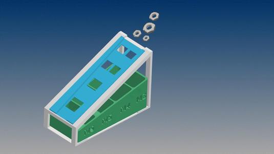 NUT SORTER by size (nuts, bearing elements, coins, ...)