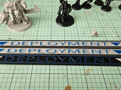 Straight line Deployment Markers