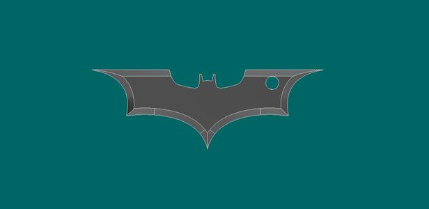 Nolan Batman logo keychain