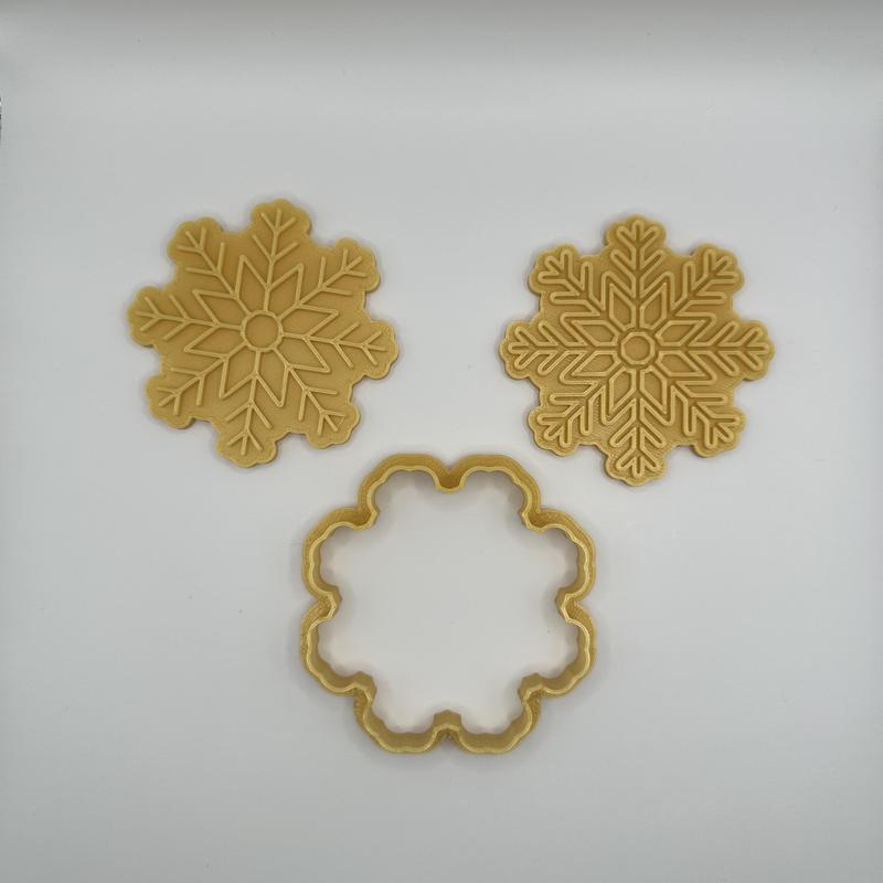 Snowflake cookie cutter / stamp 2