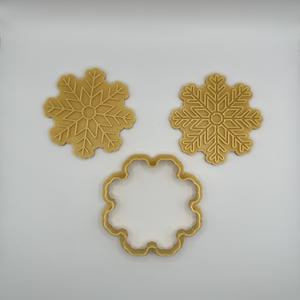 Snowflake cookie cutter / stamp 2