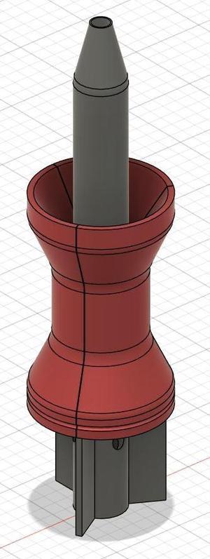 APFSDS 45mm for potato cannon