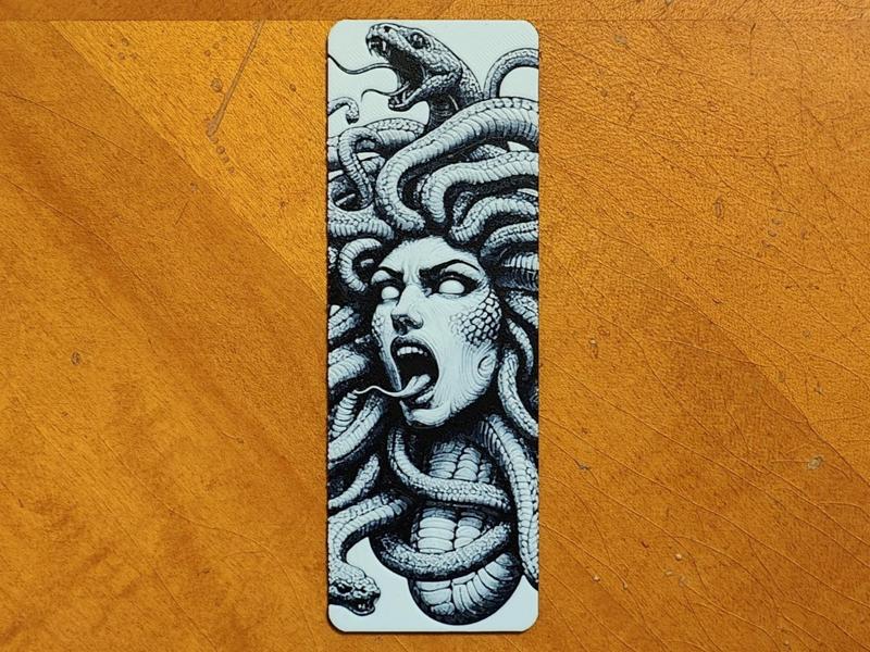Medusa Bookmark - Hueforge - Greek Mythology